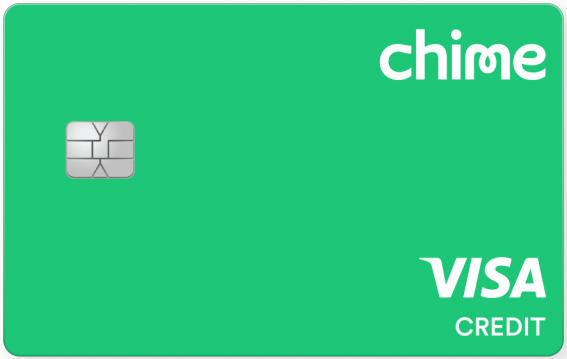 Chime® Credit Builder Защищенная кредитная карта Visa®